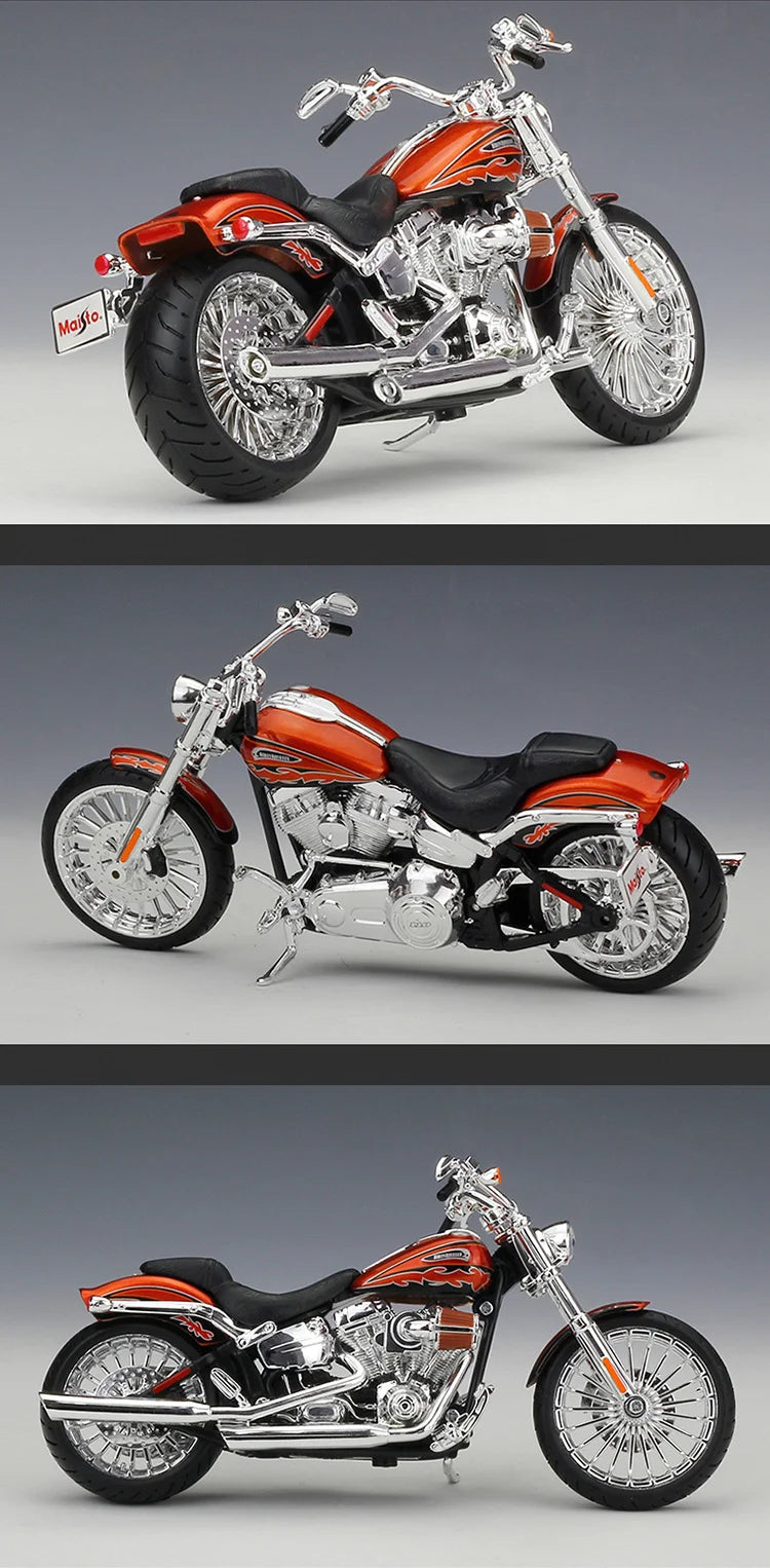 Diecast Harley CVO Breakout 2014 Motorcycle Model 1 to 12 Scale