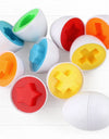 12/6 PCS Montessori Learning Education Math Smart Eggs 3D Puzzle Game For Children Popular Toys Jigsaw Mixed Shape Tools