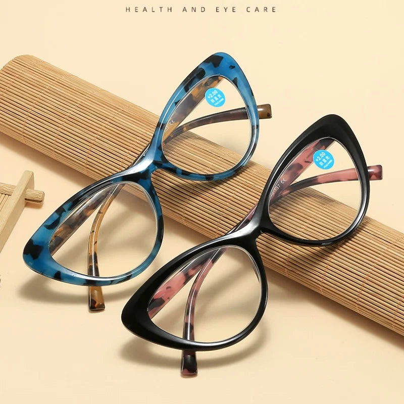 Cat Eye Reading Glasses Anti Blue Light Eyewear Design Trend Elderly Reading Books Computer Eyeglasses