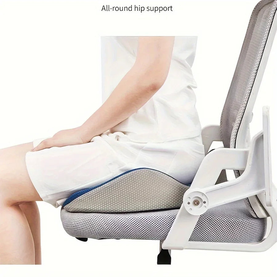 Ergonomic Seat Cushion with Hand Washable Cover Waist & Hip Support Comfort Orthopedic Cushion for Office Car Home