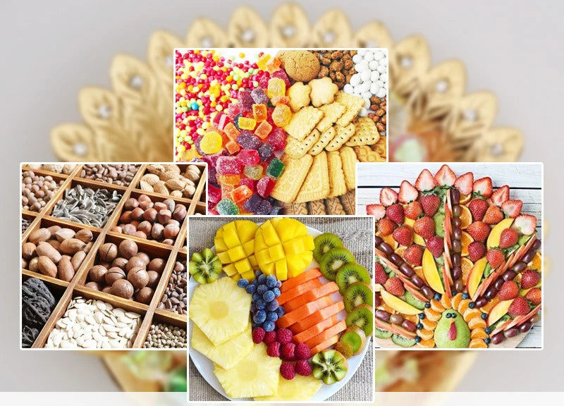 Pretty Gold Peacock Fruit Plate Luxury Zinc Alloy Tray Delicate Storage Plate for Candy Trinket Jewelry Snack Serving Home Decor