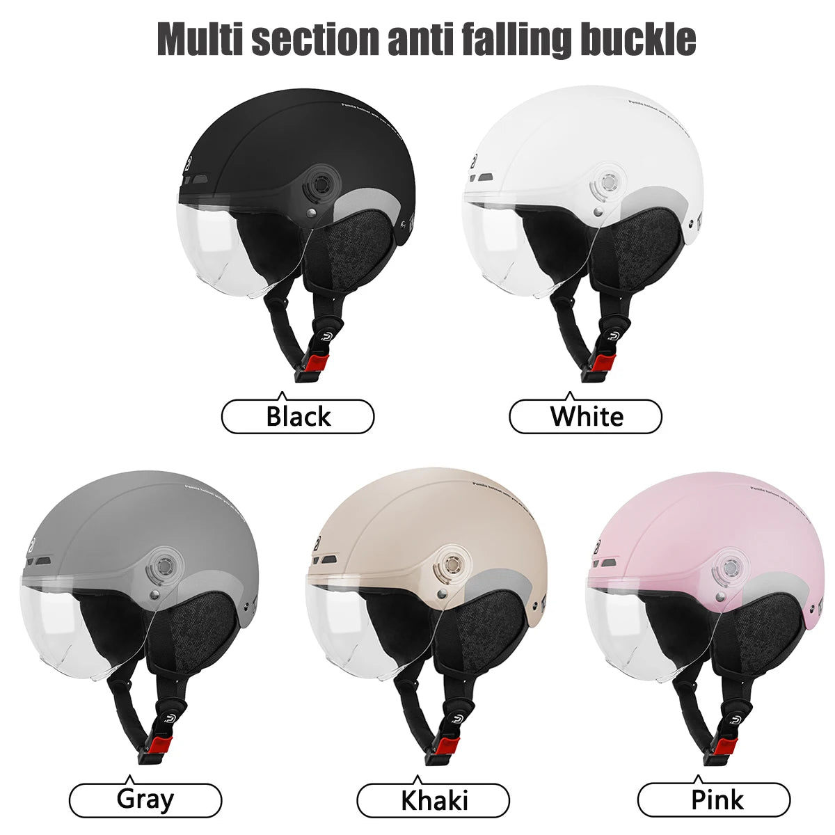 Adult Cycling Helmet With Goggles Ear Protection And Removable Lining