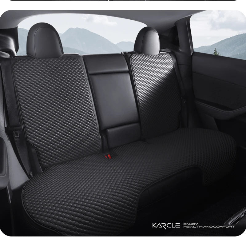 For Tesla Model 3 Model Y 2024 2025 Car Seat Cover Ice Silk Seat Cushion For M3 MY 2023 2022 Summer Seat Cover Juniper Highland