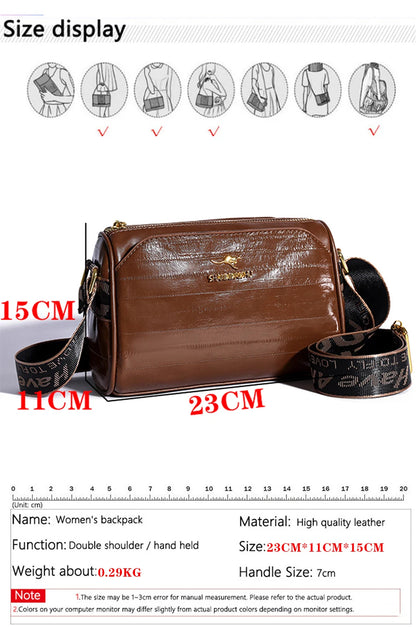 Leather Casual Handbags Solid Color Tote Bags Female Large Capacity Shoulder Bags