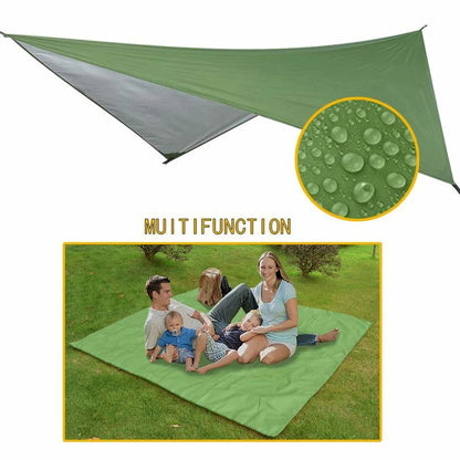 Portable Outdoor Camping Hammock with Mosquito Net High Strength Parachute Fabric Hanging Bed Hunting Sleeping Swing