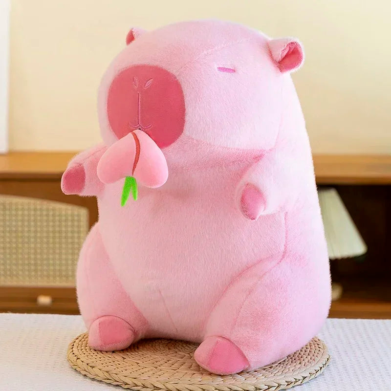 30/40/50cm Kawaii Capybara Plush Toys Fruit Series Big Size Capybara Stuffed Doll Anime Soft Pillow Cute Dolls Kid Birthday Gift