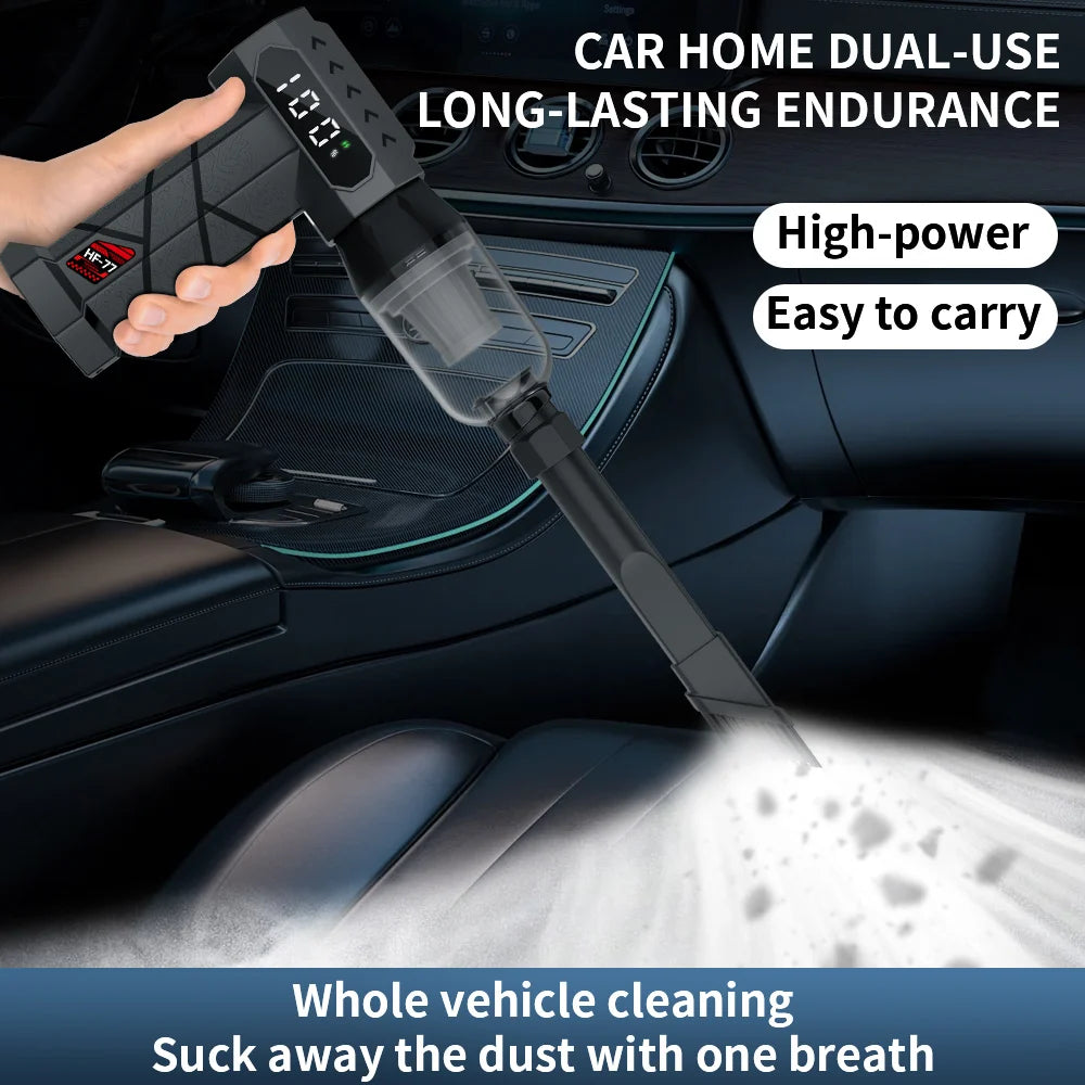 1,200,000 RPM Turbo Jet Fan, 340W Cordless Vacuum Cleaner, 760g Air Pressure, High-Speed Brushless Motor Driven, LED Lighting