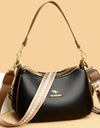 Cowhide Crossbody Bag  Straps Tote Lady Shoulder Bags Leather Messenger Bag