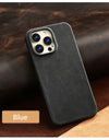 Retro Cowhide Phone Case for iPhone 16 15 14 Pro Max 16Pro 14Pro 15Pro Luxury Crazy Horse Genuine PULL-UP Leather Back Cover