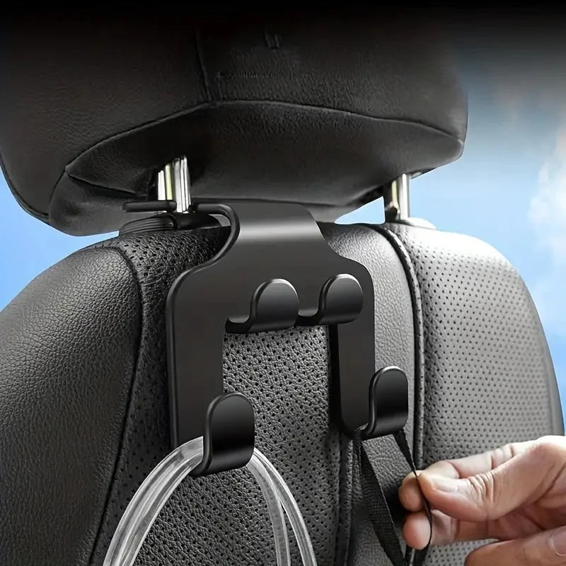 Auto Seat Headrest Hook Storage Hanger Car Vehicle Back Seat Organizer Stand Car Mobile Phone Holder Car Interior Accessories