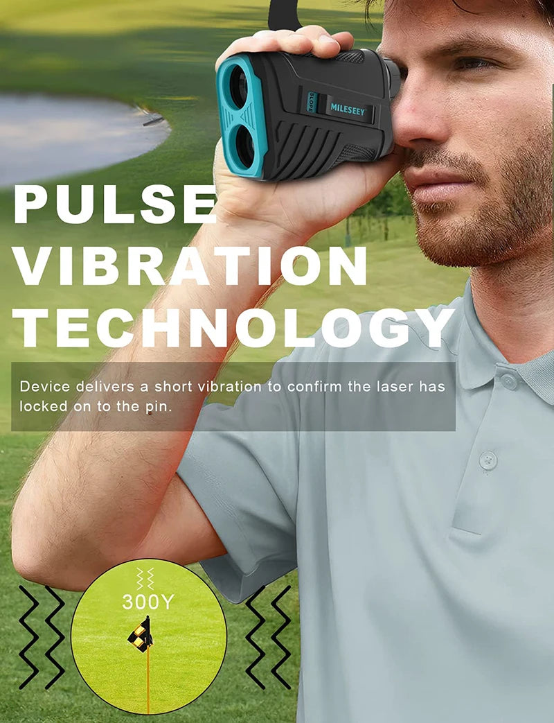 PF280 Pro Golf Laser Rangefinder 600M Rechargeable Distance Meter with Vibration & Magnetic Stripe for Golf Hunting