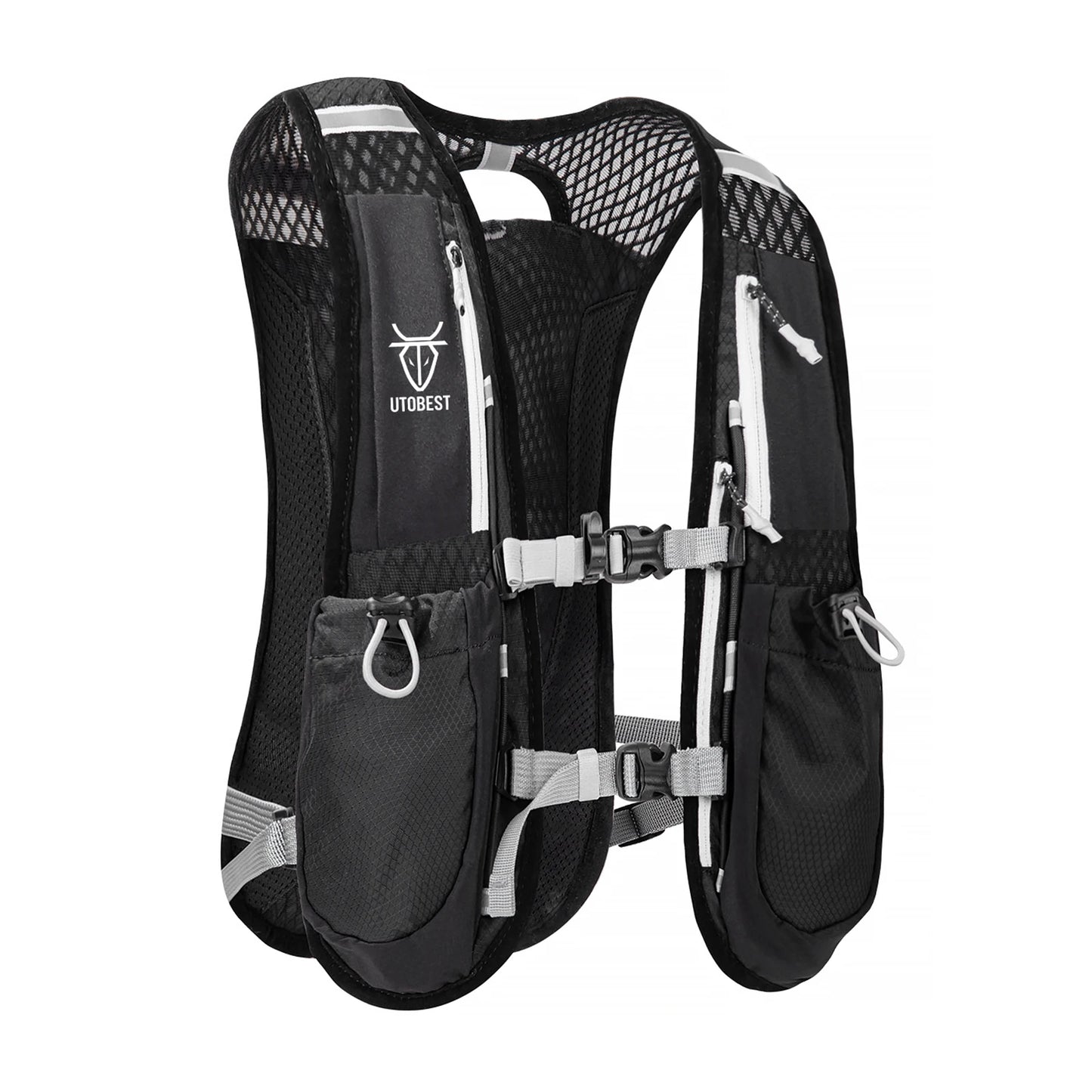 Trail Running Backpack 5L Ultra Lightweight Hydration Vest Breathable Functional Pack for Marathon Cycling Hiking