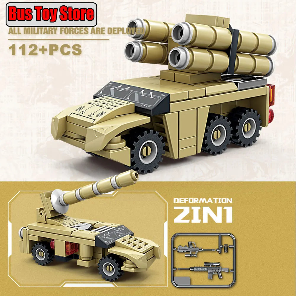 BMPT Terminator Tank KV-2 T-34 Tiger I WW2 Military Classic Model Building Blocks Bricks Boy  Toys for Christmas Gifts