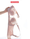 Women’s Lace Transparent Rabbit Ears Bra – Soft, Wire-Free Push-Up with Adjustable Straps