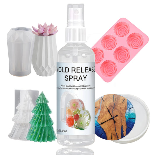 Non-Stick Silicone Mold Release Spray – Easy Demolding for Epoxy Resin & Candles (100ml/200ml)