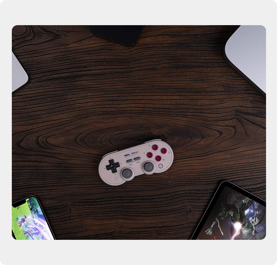 Wireless Bluetooth Gaming Controller with Hall Effect Joysticks for Nintendo Switch and PC