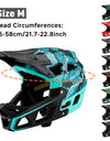 Full Face Mountain Bike Helmet Adult Racing Downhill MTB Helmet for Men/Women Adult Mountain Bike Helmet with Visor Over 31 Vent