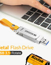 KODAK USB 3.1 Metal USB Flash Drive 64GB 128GB 256GB Pen Drive Creative Personality Car Music Gift High Speed USB PenDrive