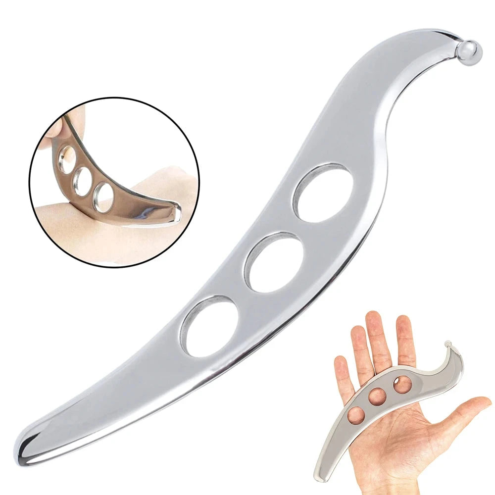 Stainless Steel Gua Sha Guasha Plate Massager Tool Scraper Physical Therapy Loose Muscle Meridian Massage Machine Spa Board Tool