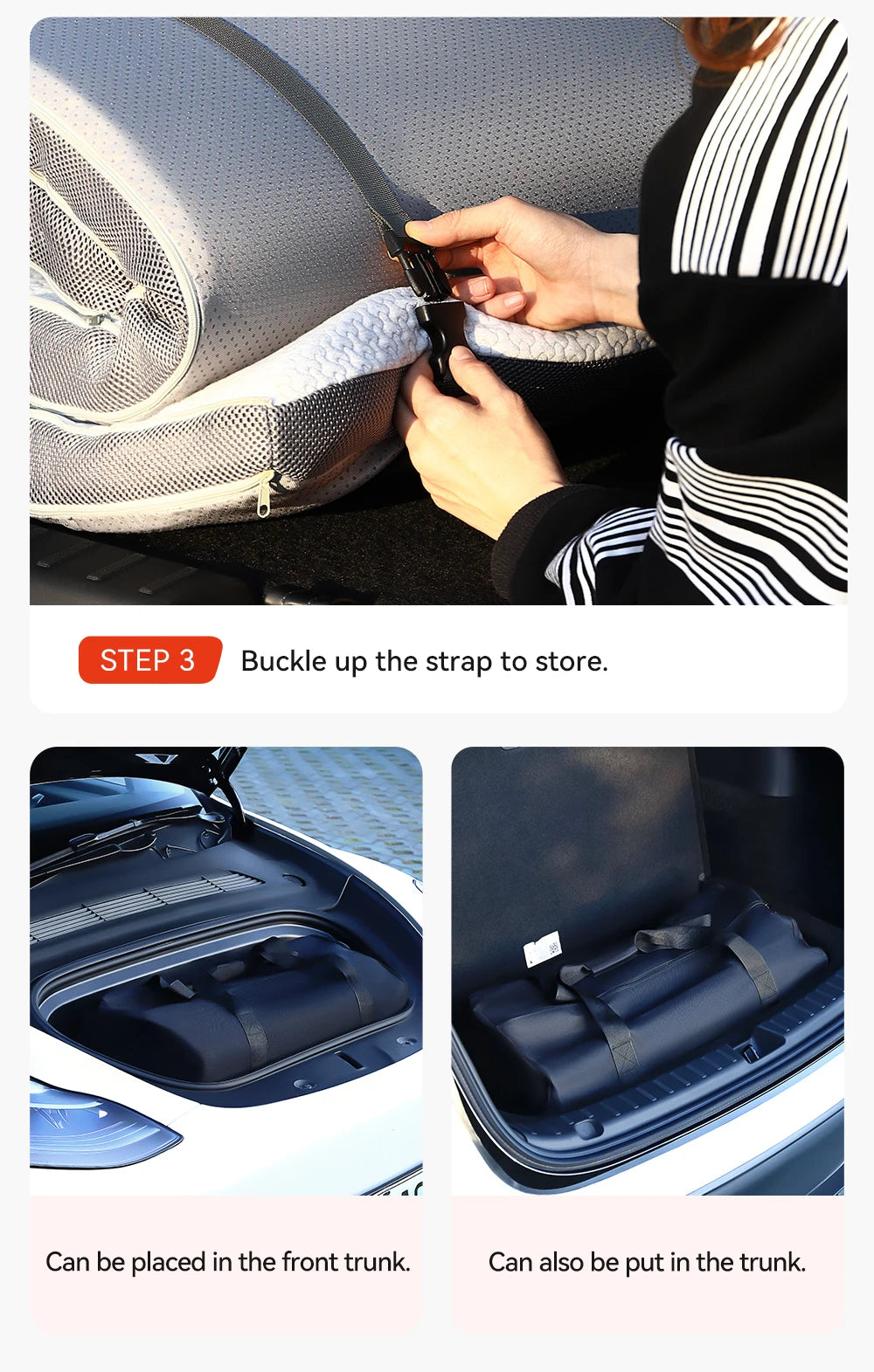 Camping Mattress for Tesla Model Y Juniper 2021 2026 Memory Sponge Car Travel Bed Portable Camping Mattress