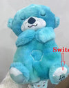 Baby Plush Doll Breathing Bear Newborn Soothing Sleep Playmate Otter Toy Kids Music Sleeping Companion Sound Light Doll Toy Gift