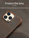 for Magsafe Case for iPhone 15 16 Pro Max 16Pro Retro Luxury Full Grain Cowhide Genuine Oiled PULL-UP Leather Magnetic Cover