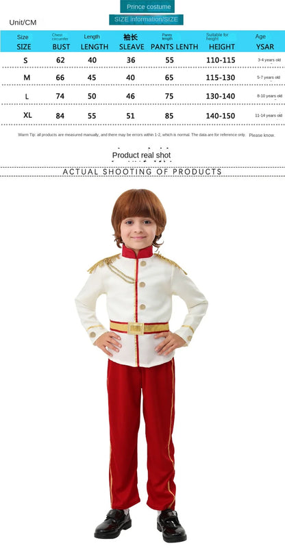 Fairy Tale Handsome and Charming Prince Charming Dressed Up Boy Stage Performance Performance Costume