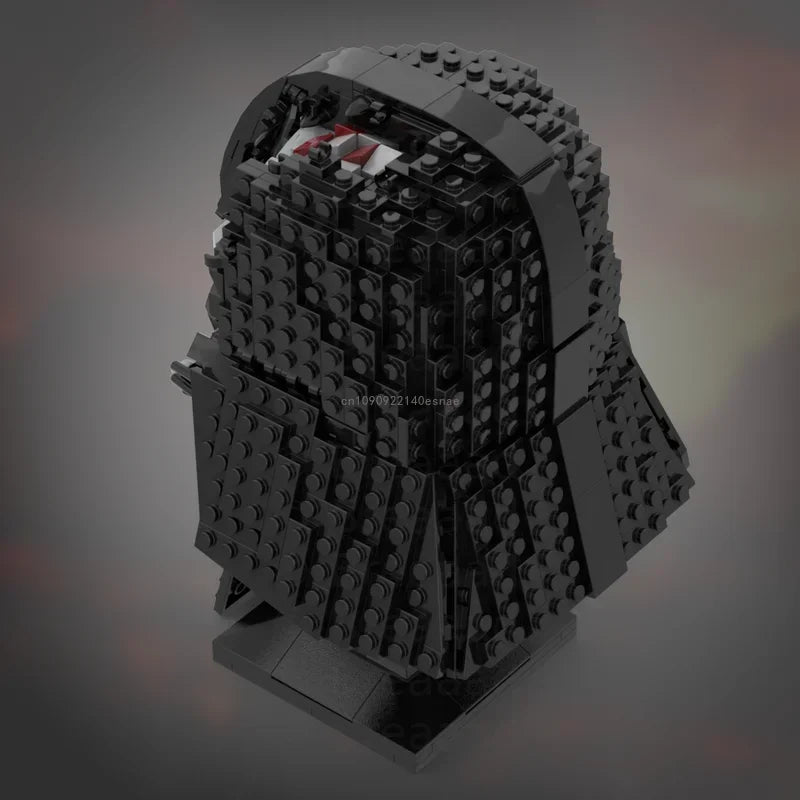 979pcs Star Battle Damaged Vader Helmets Model Building Blocks Bricks Education Assembly for Christmas Gifts Moc-75304 toys