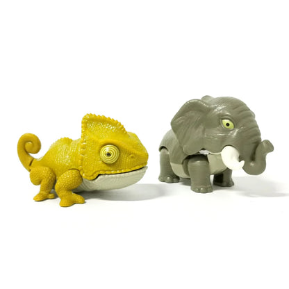 Bite Hand Finger Animal Dinosaur Tricky Model Chameleon Hippo Elephant Interactive Creative Joints Fidget Toy Dino Birthday Gift