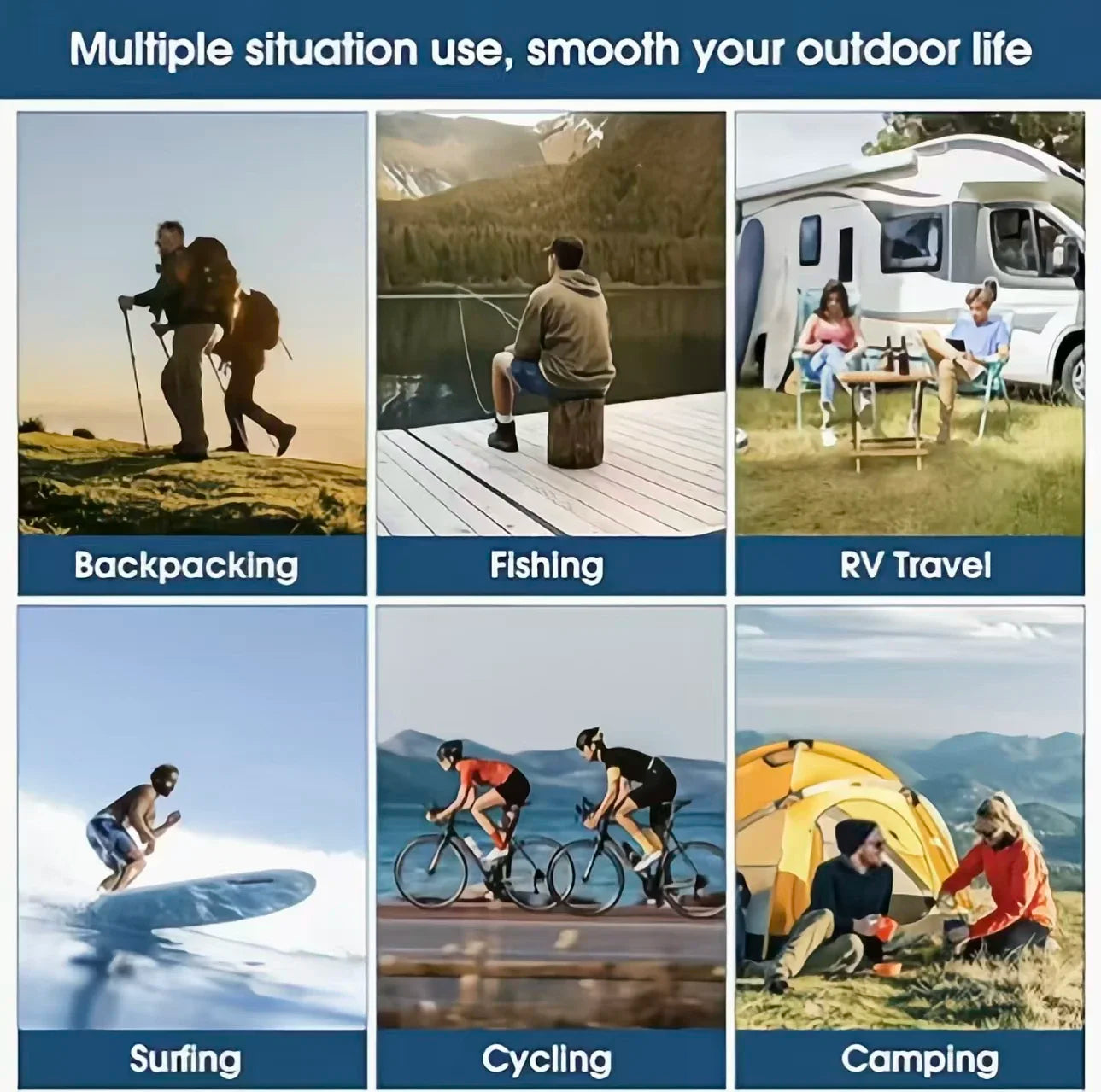 20L Portable Solar Heated Camping Shower Bag with Shower Head