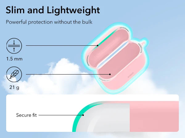 AirPods 4th Generation (2024) Case HaloLock with MagSafe Earphone Protection Cover for AirPods Pro 2nd/1st Gen(2023）