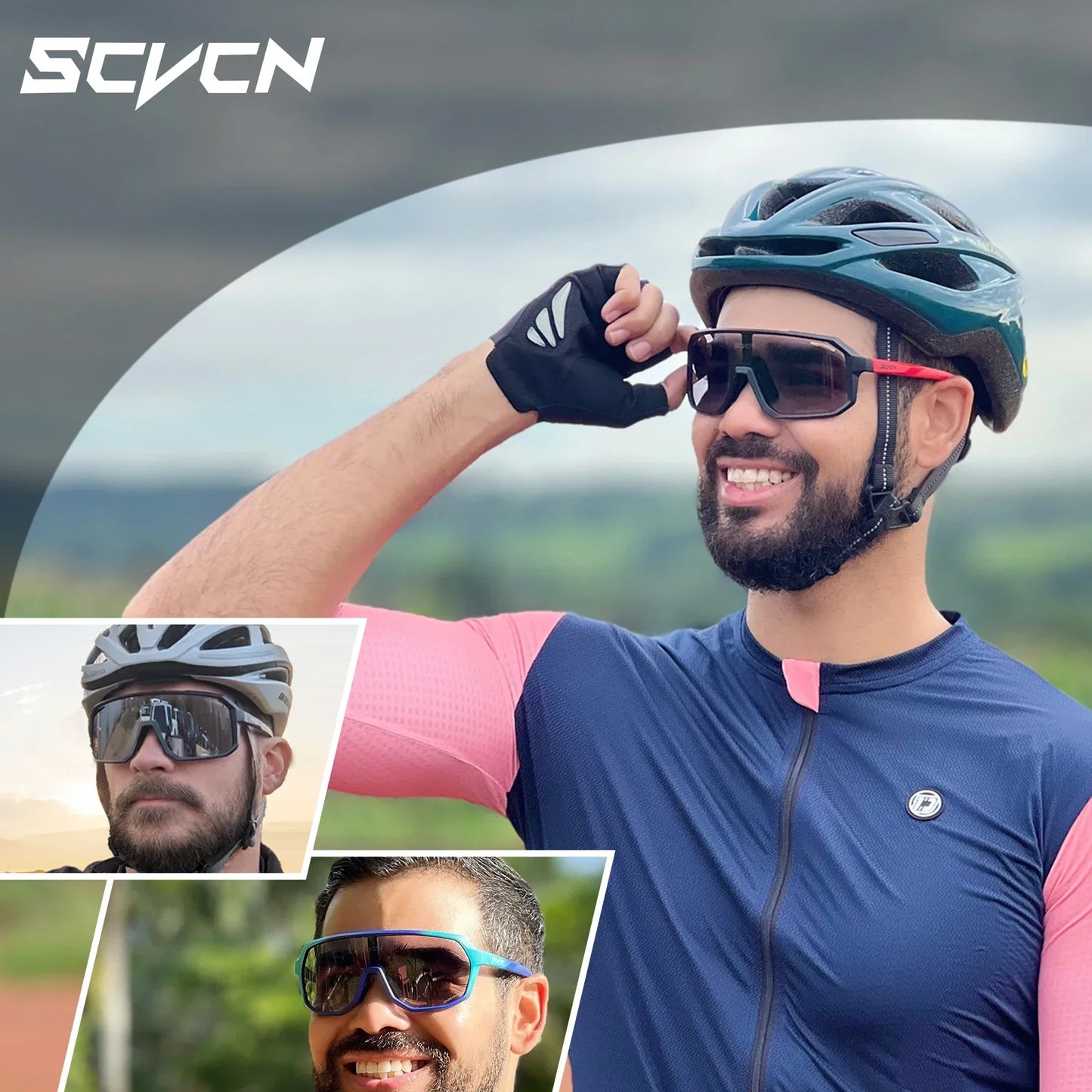 Photochromic Cycling Glasses Outdoor Bicycle Sunglasses Men MTB Cycling Sunglasses Women Road Bike Glasses UV400 Bicycle Glasses