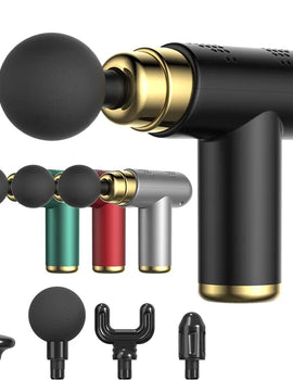 Portable Mini Massage Gun Pistol Facial Massager For Body Neck Deep Tissue Muscle Relaxation Body Massager