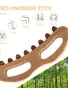 1Pcs Guasha Wood Stick Massage Tool for Body Lymphatic Drainage Massager Sculpting Tools,Anti Cellulite,Trigger Point Treatment