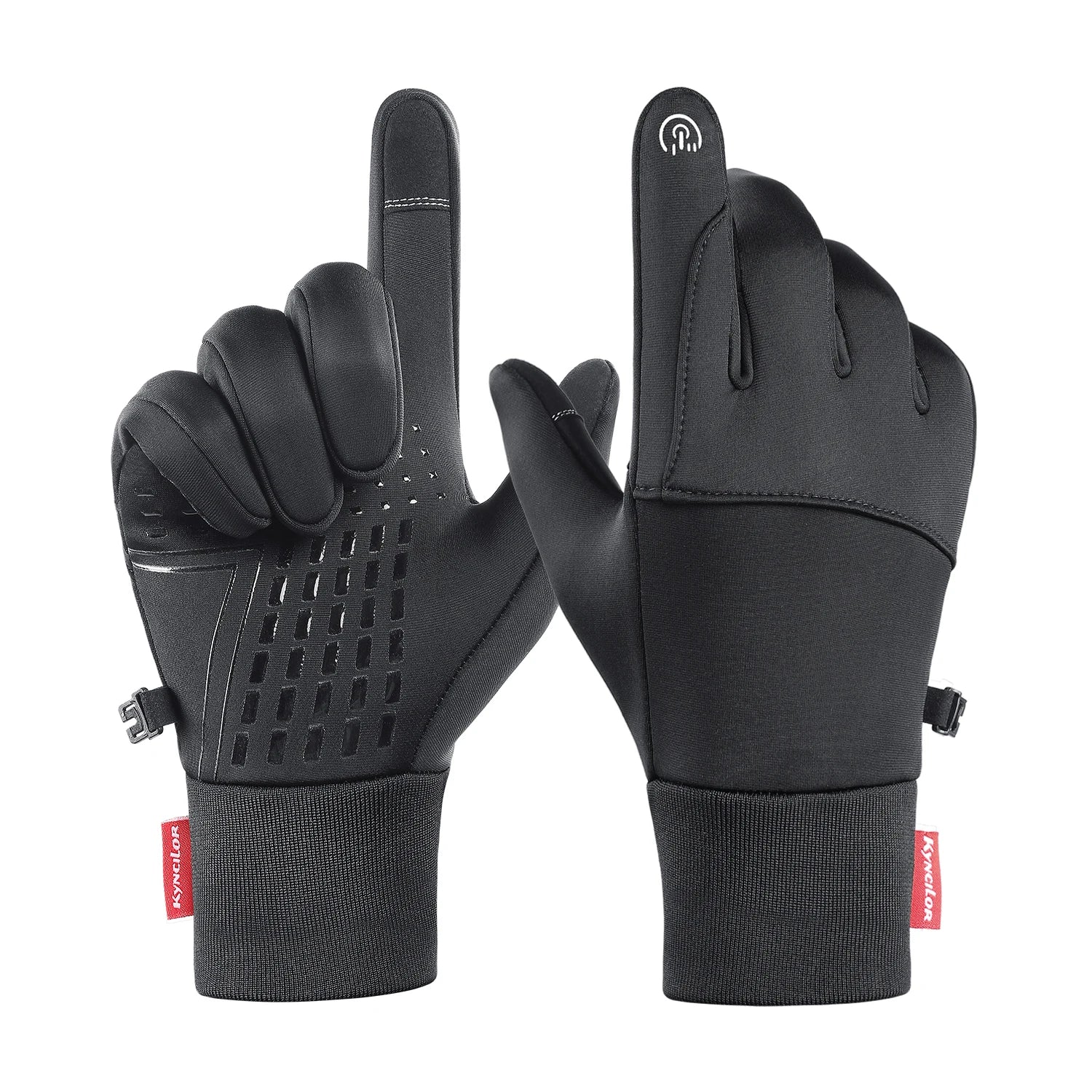 Cycling Gloves Black Autumn Winter Warm Touchscreen Nonslip Bike Gloves Motorcycle Gloves Men Outdoor Sports Running Women