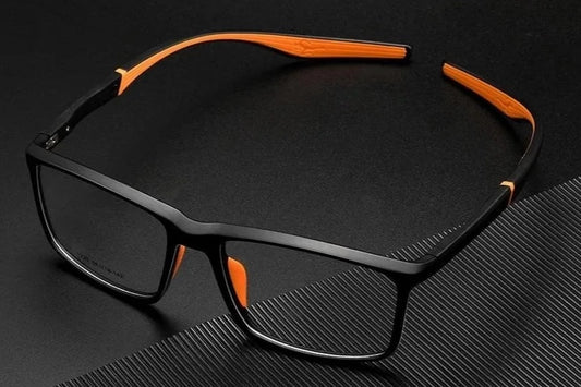 Fashion Ultra-light Flexible TR90 Basketball Eyewear Square Optical Prescription Sports Glasses Frame Men and Women