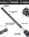60mm 100mm 150mm Electric Screwdriver Drill Bit Extension Rod Quick Change Adaptor Sleeve Automatic Lock 1/4 Inch Hex Shank