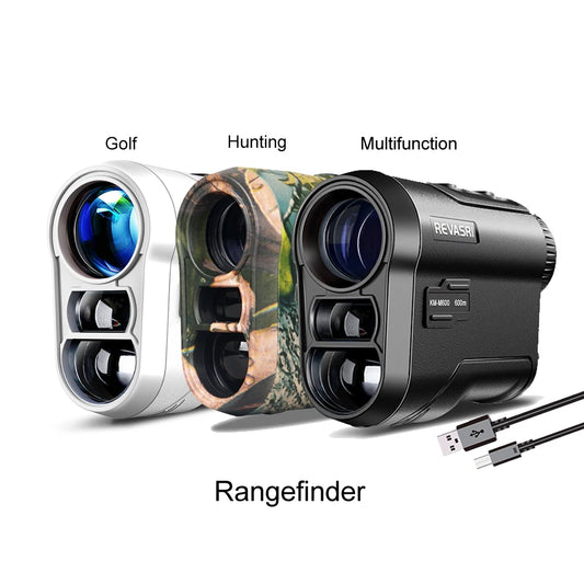 Golf Laser Rangefinder 600M/1000M Telescope with Flag-Lock Slope Pin Distance Meter for 1000M Camouflage Hunting Monocular