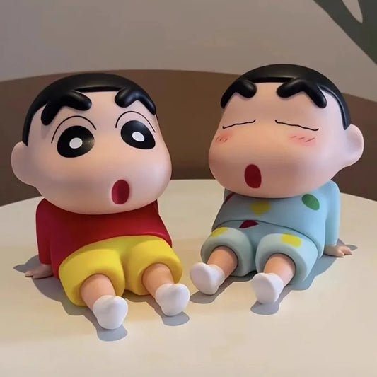 Crayon Shin Chan Anime Figure Phone Holder Desktop Ornament