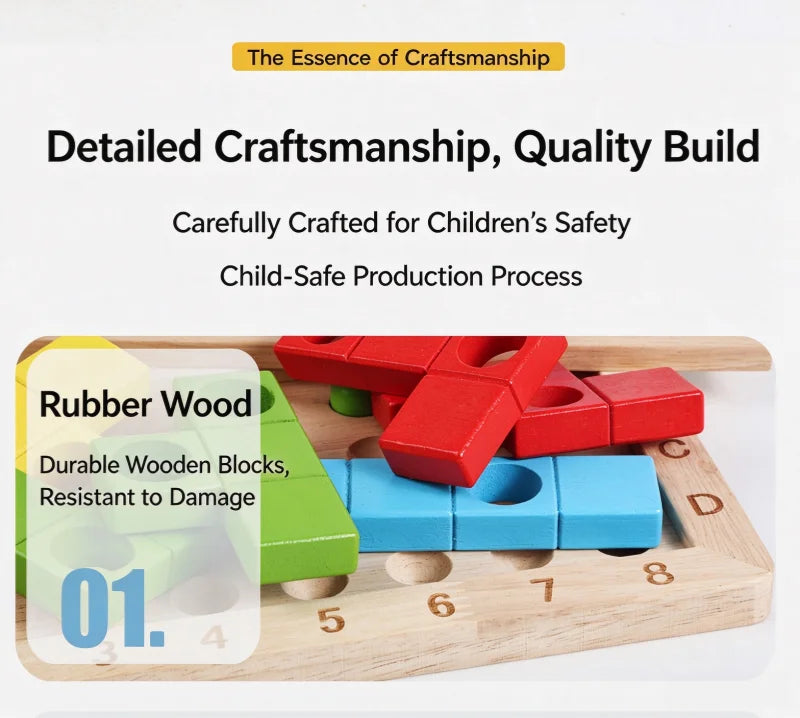 Wooden Magic Ball Cube Logic and Colour Matching Puzzle