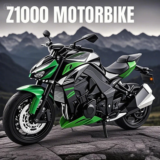 Diecast Kawasaki Ninja Z1000 Sports Motorcycle Model 1 to 12 Scale