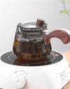 Japanese 350ml Side Handle Glass Teapot With Tea Infuser Filter Brewing Flower Tea Pot Puer Oolong Tea Maker Kungfu Tea Set