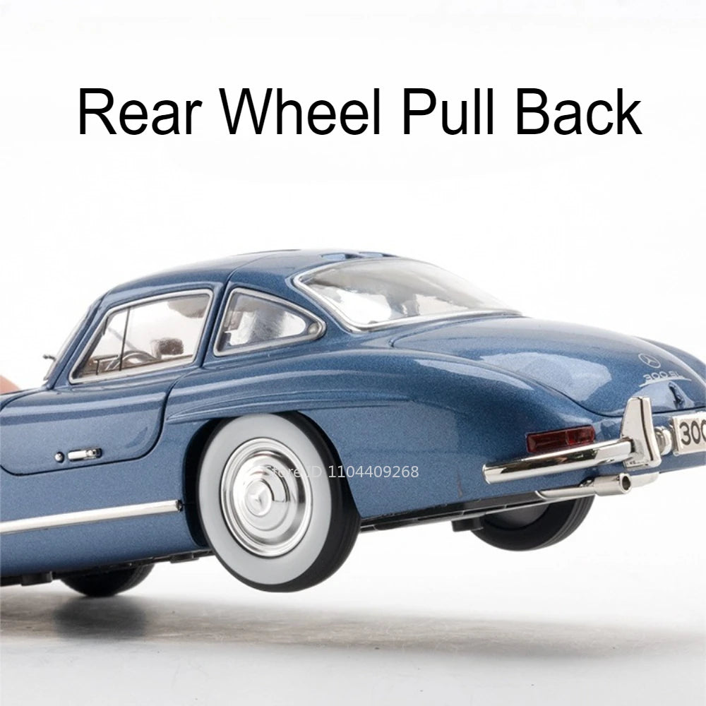 1:24 Scale 300SL GLE350 Toy Sports Car Model Music Light Pull Back Doors Opened Off-road Vehicle Models Ornament Gifts