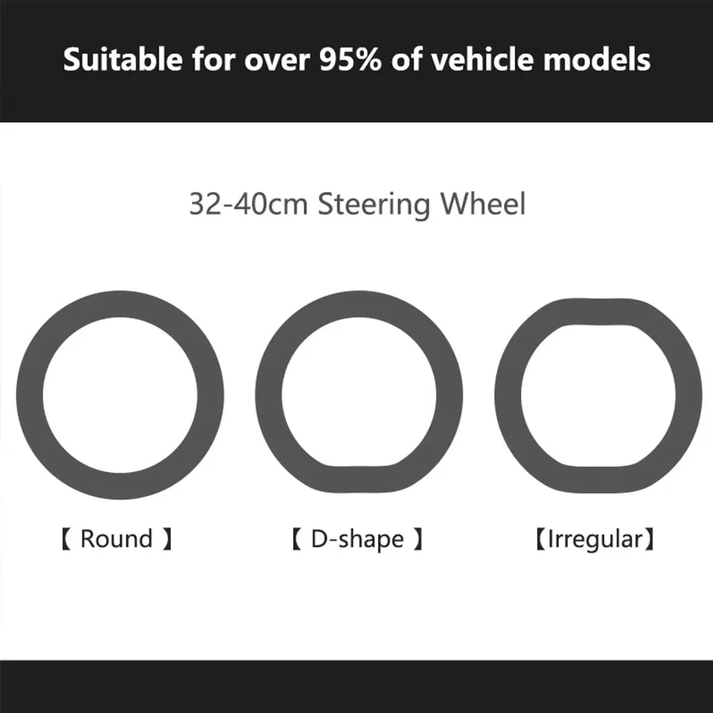 Universal Silicone Car Steering Wheel Cover Anti Slip 32CM 40CM