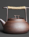 350ml Japanese Style Teapot Handmade Retro Coarse Pottery Stoneware Kungfu Tea Ceremony Portable Tea Maker Ceramic Teapot Teaset