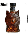 Whiskey Glass Decanter Animal Statue Whiskey Decanter Wine Bottle Liquor Bottle Home Decorations Wine Container for Alcohol