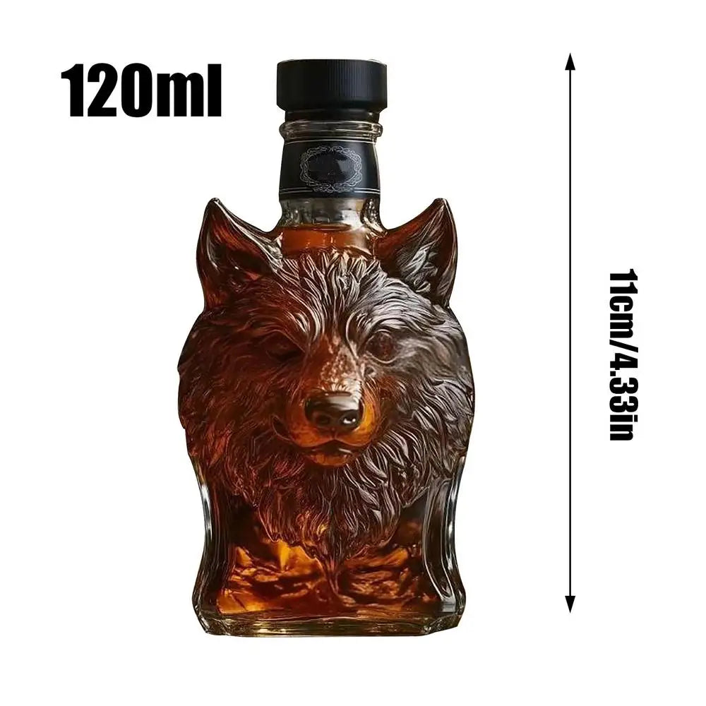 Whiskey Glass Decanter Animal Statue Whiskey Decanter Wine Bottle Liquor Bottle Home Decorations Wine Container for Alcohol