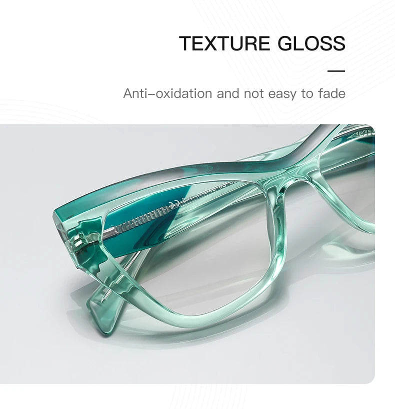 HONGMEI New Optical Prescription Computer Blue Blocking Eyeglasses Anti-Blue Light Cat-Eye Frames Customizable Reading Women