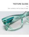 Optical Prescription Computer Blue Blocking Eyeglasses Anti-Blue Light Cat-Eye Frames Customizable Reading Women