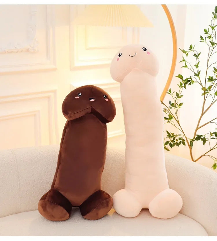 105cm Big Size Trick Penis Plush Kawaii Soft Simulation Dick Plushie Real-life Penis Pillow Sexy Hugging Pillow Girlfriend Gifts